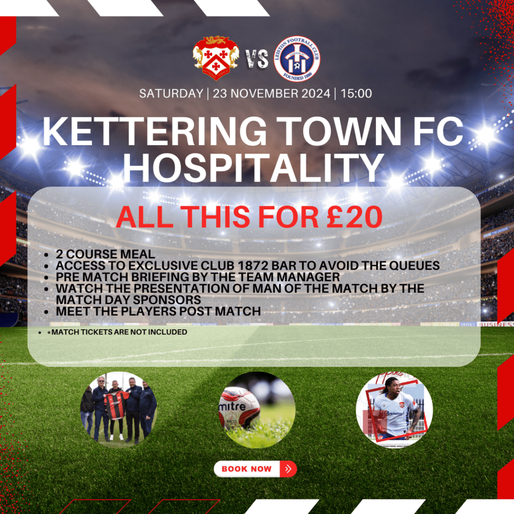 Leiston KTFC Hospitality Packages Nov 24 1 | Kettering Town FC