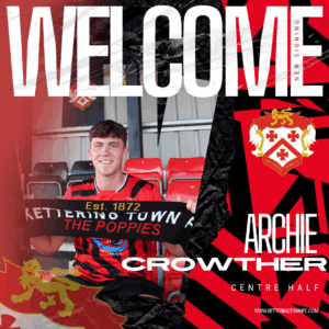 Welcome Archie Crowther Instagram Post 1 | Kettering Town FC