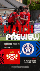 Red and Black Modern Geometric Football Next Match Instagram Story 1 | Kettering Town FC