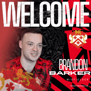 Welcome Brandon Barker Instagram Post | Kettering Town FC