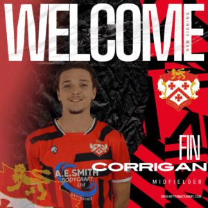 Welcome Fin Corringan Instagram Post | Kettering Town FC