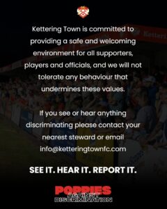 Discrimination Statement | Kettering Town FC