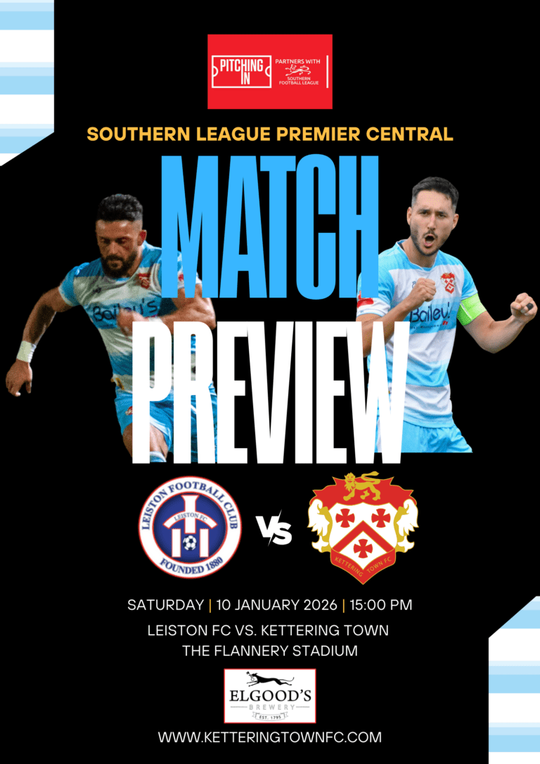 Match Preview 2526 | Kettering Town FC