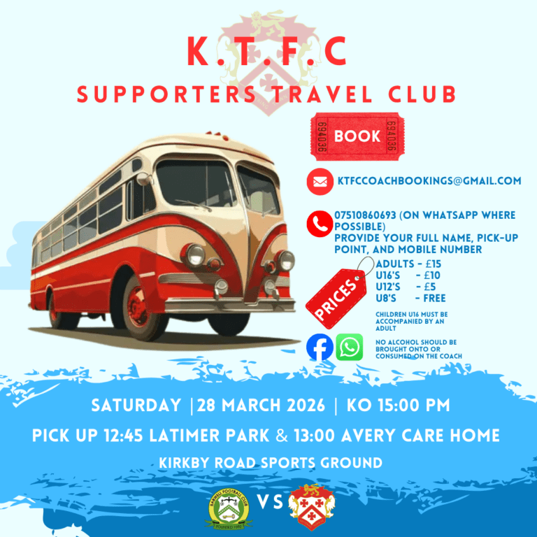 Blue Abstract Shuttle Travel Promo Instagram Post 2 | Kettering Town FC