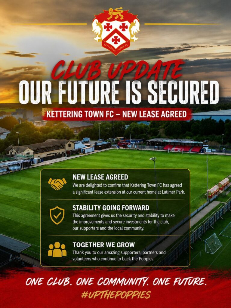 Our Future Is Secured | Kettering Town FC